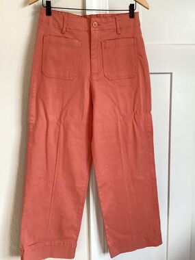 Bagatelle New York High-Rise Chino Patch-Pocket Crop Pants New Size 8 Peach